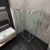 Душевой уголок Тритон Фикс-Хром Щ0000067441 120х80 стекло прозрачное профиль хром без поддона