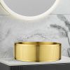 Раковина из нержавеющей стали AltroBagno Costoso AltroBagnoCostoso001005OrSp 40х40 накладная цвет золото