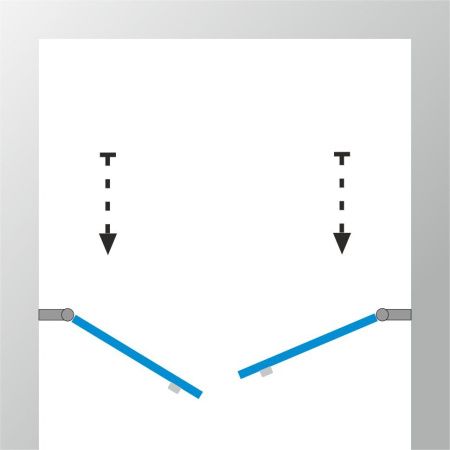 Душевая дверь Тритон Дабл Щ0000036861 90х185 стекло прозрачное профиль хром