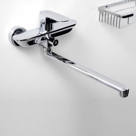 Смеситель для ванны Wasserkraft Dinkel 5800 5802L настенный хром