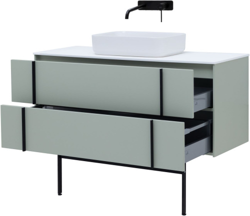 Тумба с раковиной Allen Brau Reality 1.32008.PWM 120х46,2х50 подвесная - фото 4