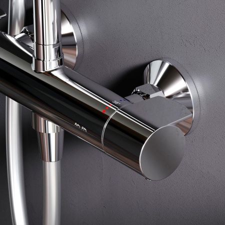 Душевая стойка Am.Pm X-Joy F0785A400 настенная цвет хром с термостатом