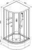 Душевая кабина AvaCan EM2790NLED+GM 90х90 четверть круга без крыши ориентация универсальная