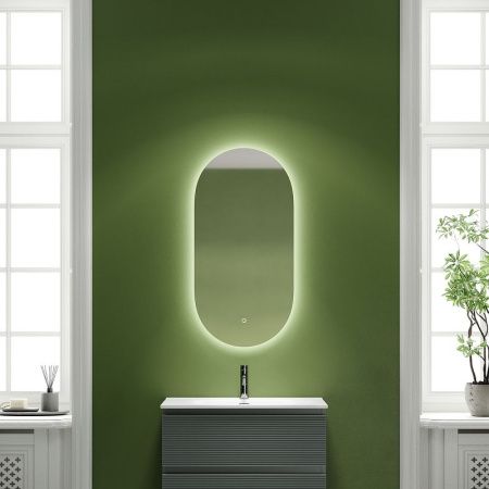 Зеркало с подсветкой Sancos Oval OV55C 60х90 подвесное