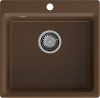 Кухонная мойка Granfest Level LV-510 терракот 51х50 цвет коричневый поверхность матовая