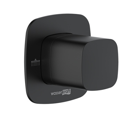 Переключатель на 2 выхода WasserKRAFT Nuthe 9100 A264 встраиваемый черный