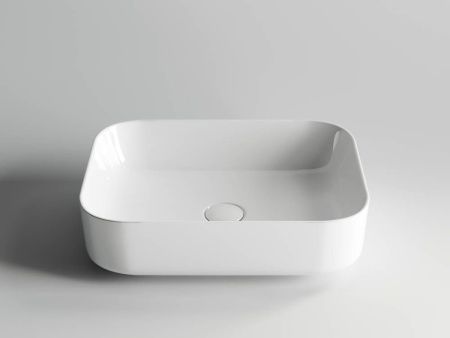 Раковина из сантехнического фарфора Ceramica Nova ELEMENT CN6011 50х40 накладная цвет белый без отверстий под смеситель