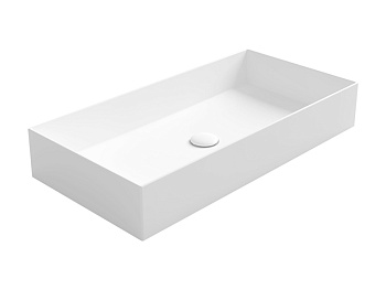 Раковина из санфаянса Simas AG 80 bia 80х40 накладная цвет белый