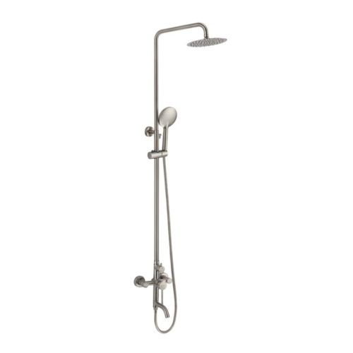 Душевая стойка Voda VST220VSL настенная цвет сатин - фото 2