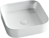 Раковина из сантехнического фарфора Ceramica Nova ELEMENT CN6012 40х40 накладная цвет белый без отверстий под смеситель