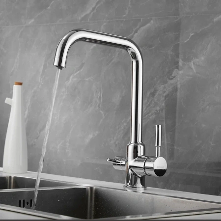 Смеситель для кухни Shevanik S268 на мойку хром