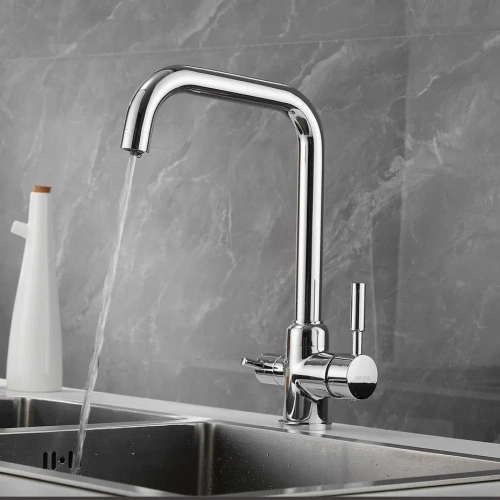 Смеситель для кухни Shevanik S268 на мойку хром - фото 4