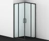 Душевой уголок Wasserkraft Dill 61S 61S03 90х90 стекло прозрачное профиль черный без поддона