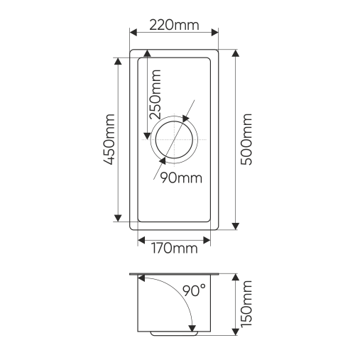 Кухонная мойка Melana ProfLine MLN-R2250H 22x50 цвет сатин - фото 4