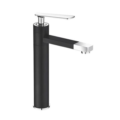 Смеситель для раковины Shevanik S6611H на столешницу черный/хром - фото 2