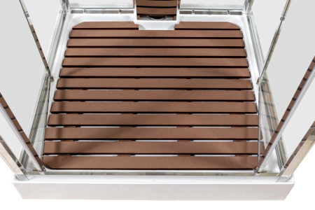 Душевая кабина AvaCan Z111STEAM 100х100 квадратная с крышей ориентация универсальная