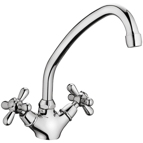 Смеситель для кухни Fashun A4125 на мойку хром - фото 2