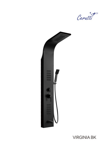 Душевая панель Cerutti SPA CT9989 прямоугольная настенная - фото 2