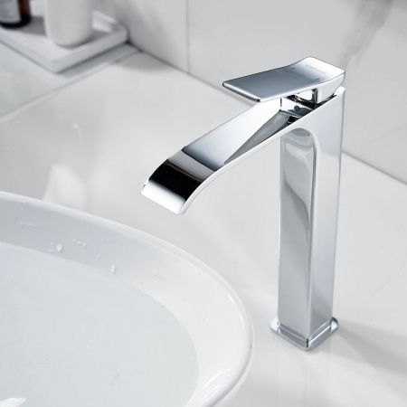 Смеситель для раковины Shevanik S4011 на столешницу хром