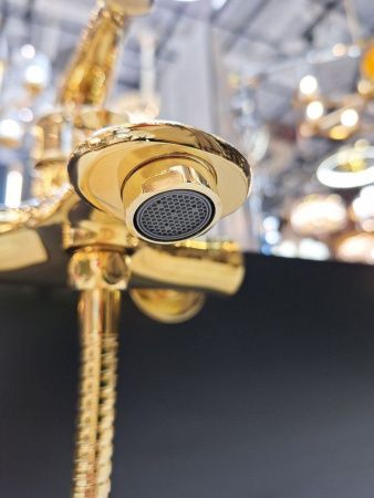 Смеситель для ванны AltroBagno Beatrice AltroBagnoBeatrice0210Or настенный золото