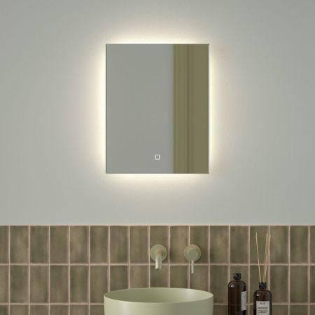 Зеркало с подсветкой Defesto GLOW DF 2501S 40х50 подвесное