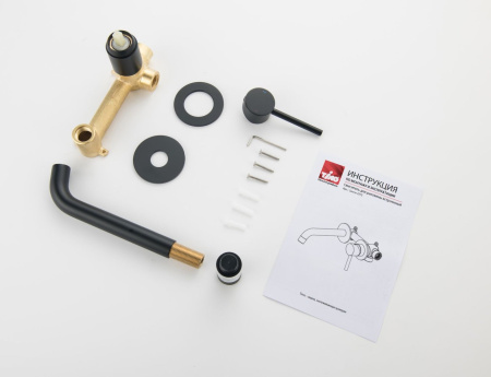 Смеситель Timo Saona 2372/03SM встраиваемый в стену черный матовый