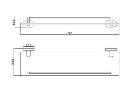 Полка в ванную комнату BELZ B90507