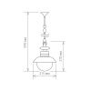 Уличный подвесной светильник Elektrostandard Talli (Талли) 4690389106590