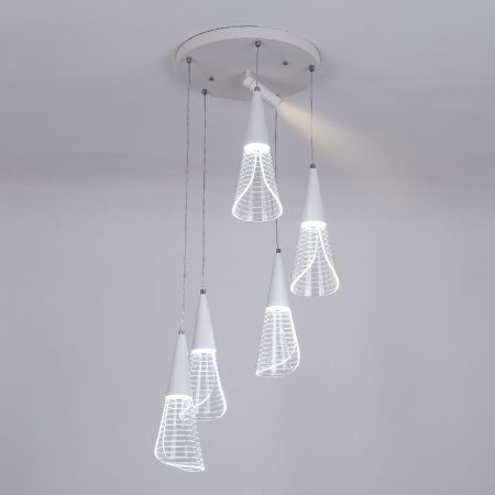 Люстра каскадная LED4U L7106-6 WТ
