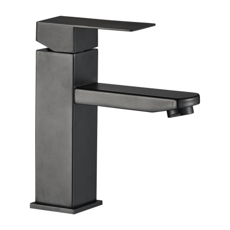 Смеситель WesnaArt Kubus KUB13-210Black на раковину черный