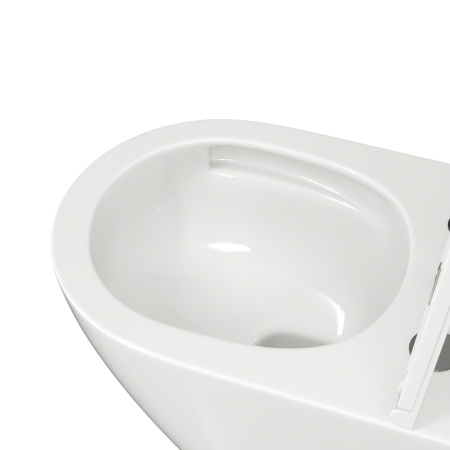 Унитаз подвесной Teymi Lina T40110 белый с сиденьем микролифт безободковый смыв торнадо