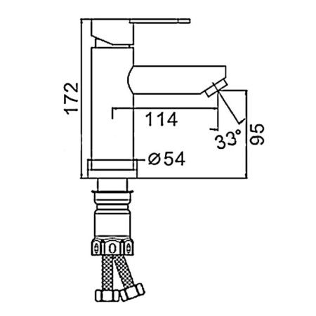 Смеситель Esko Orlando OL 26 на раковину хром