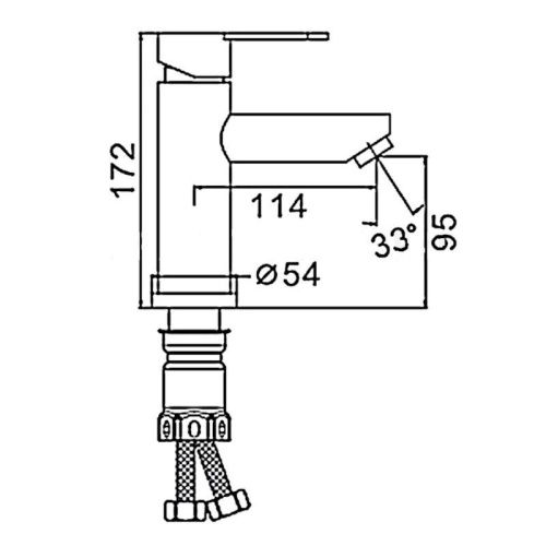 Смеситель Esko Orlando OL 26 на раковину хром - фото 3