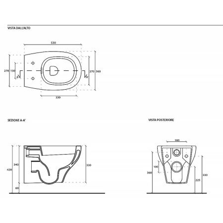 Чаша унитаза подвесная Galassia Eden 7212 цвет белый без сиденья безободковая каскадный смыв
