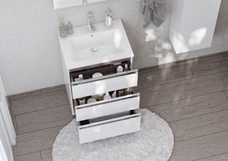 Раковина из сантехнического фарфора Roca The Gap 73279A8000 60х50 накладная цвет белый