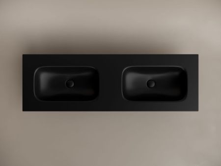 Раковина из сантехнического фарфора Ceramica Nova GRACE CN7022MBwx 140х50 накладная цвет черный