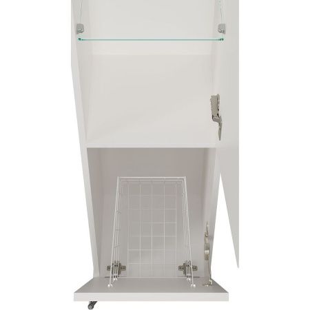 Шкаф-пенал Misty Марта П-Мрт05035-011П 40х170 напольный цвет белый