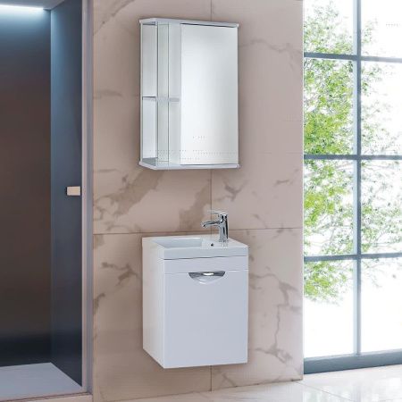 Зеркало-шкаф Onika Карина 205012 50х70 подвесной цвет белый