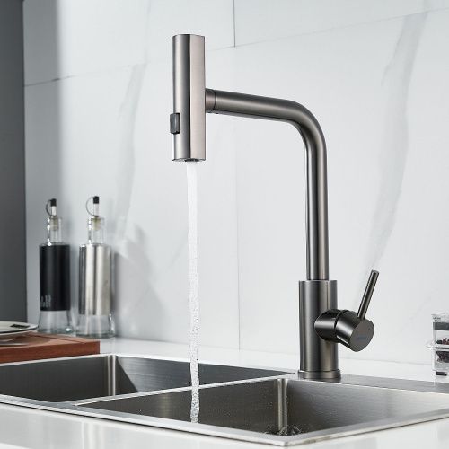 Смеситель для кухни Shevanik S263T на мойку оружейная сталь - фото 5