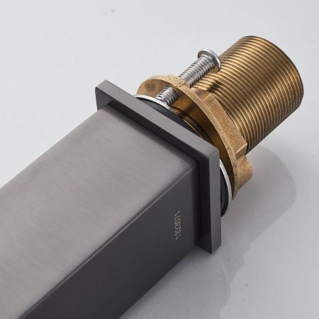 Смеситель для раковины Shevanik S7011T на столешницу оружейная сталь