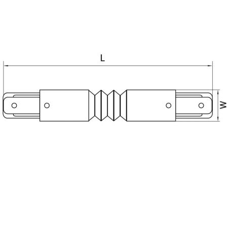 Коннектор гибкий Lightstar Barra White (Барра Вхите) 502156