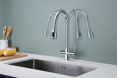 Смеситель для кухни Paulmark LANGE La214212-CR на мойку хром