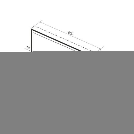 Зеркало с подсветкой Wellsee 7 Rays' Spectrum 172201110 60х40 подвесное