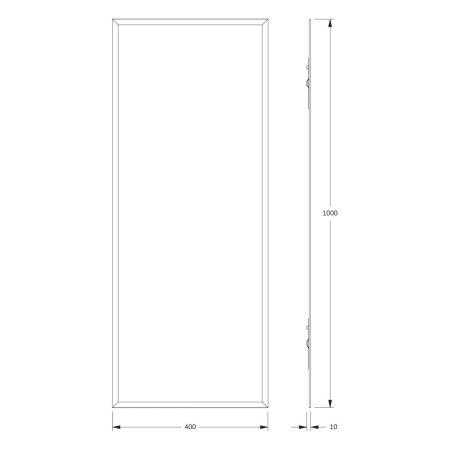 Зеркало Evoform Comfort BY 0930 40х100 подвесное