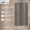 Душевой уголок RGW Stilvoll (Стилвол - На стиле) 33328200-31L 100х100 стекло тонированное профиль хром без поддона