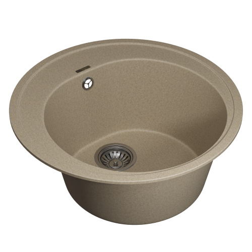 Кухонная мойка Uperwood Quartz Premium UPD-01 3910202101 51x51 цвет бежевый матовый - фото 2