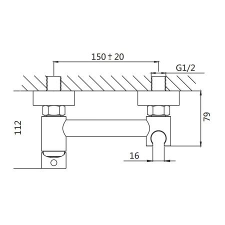 Гигиенический душ со смесителем Shevanik S107H черный