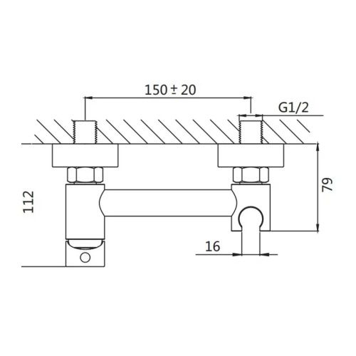 Гигиенический душ со смесителем Shevanik S107T оружейная сталь - фото 3