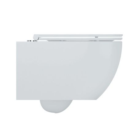 Унитаз подвесной Art&Max Bari AM823-V/SC белый с сиденьем микролифт смыв торнадо