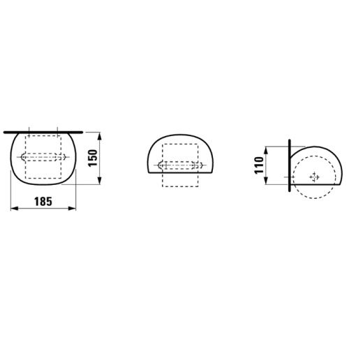 Бумагодержатель Laufen Alessi One 8.7097.0.000.000.1 - фото 2
